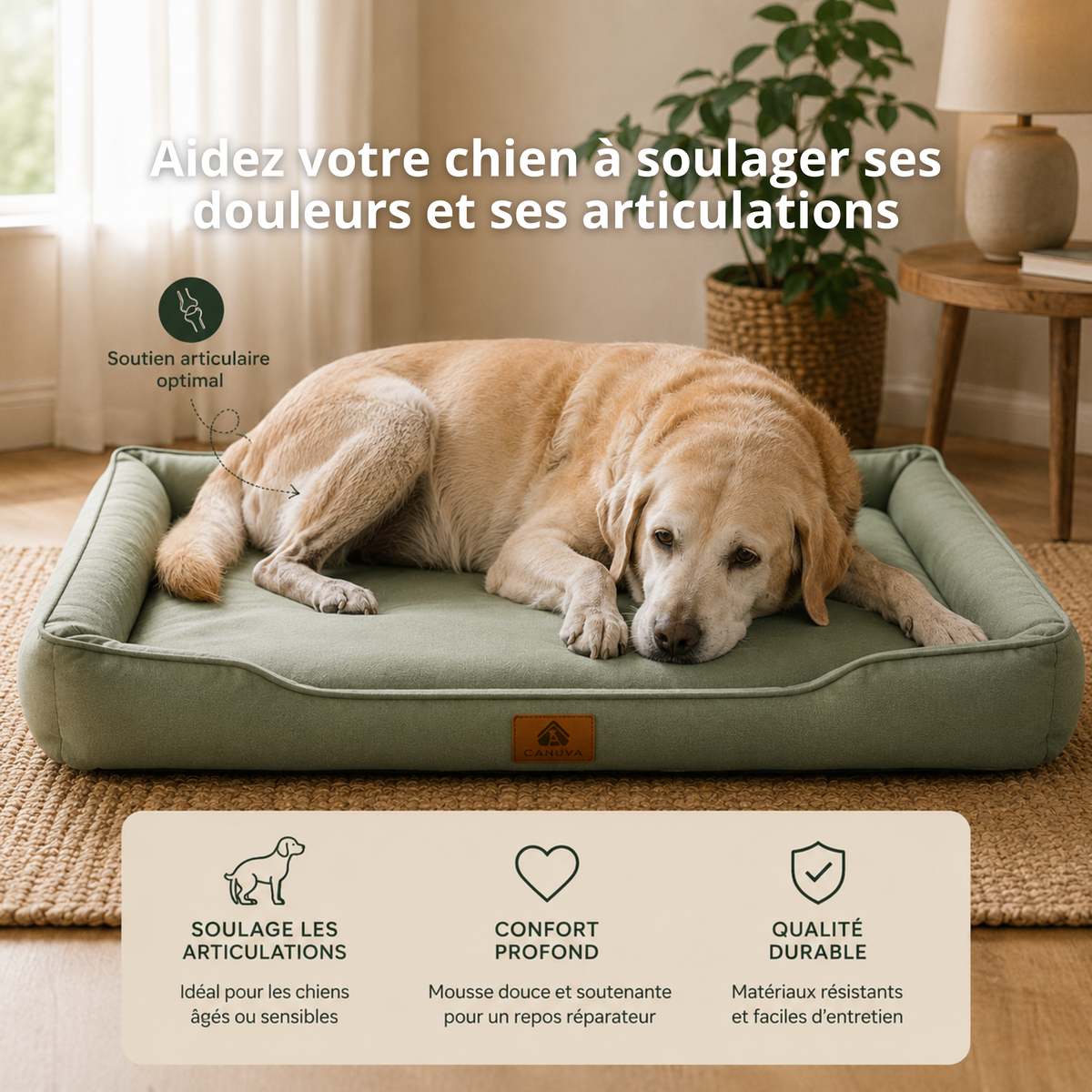Coussin orthopédique pour chiens