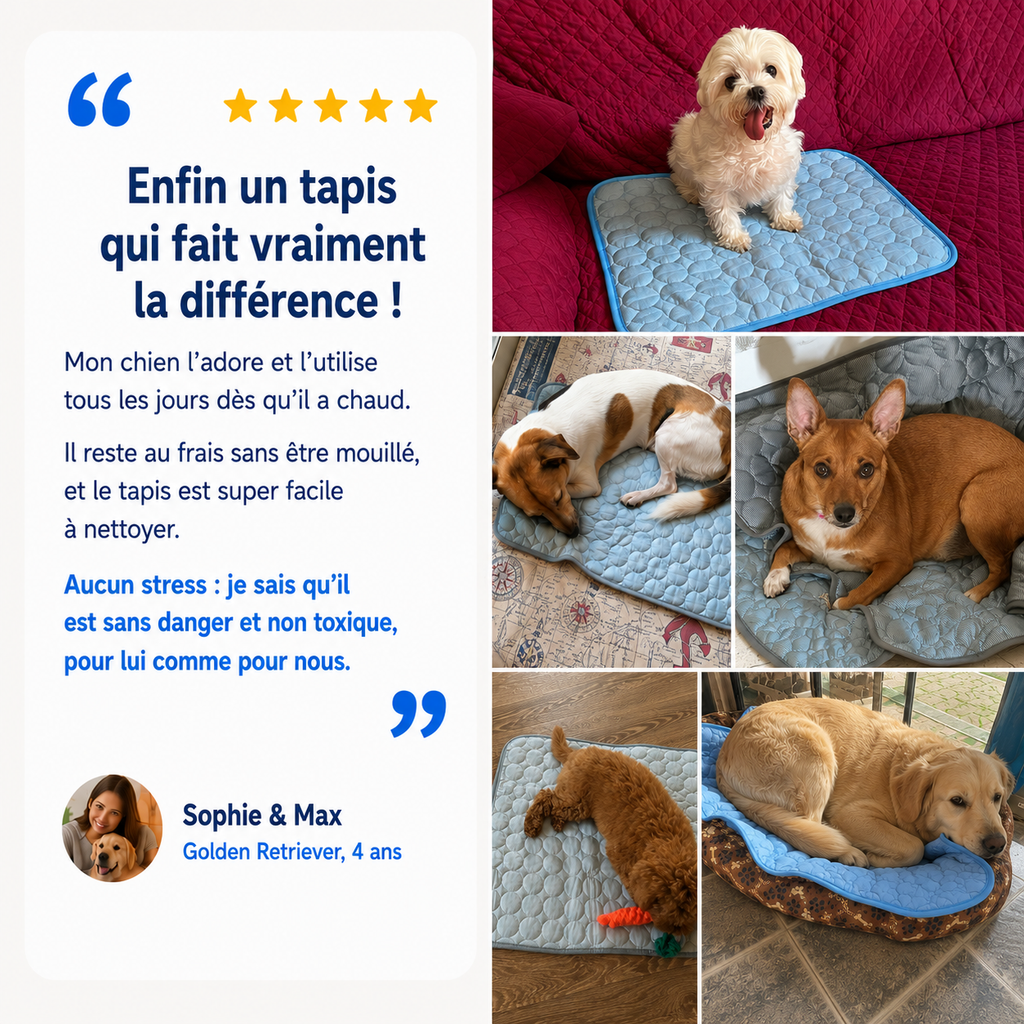 Tapis rafraîchissant pour chiens