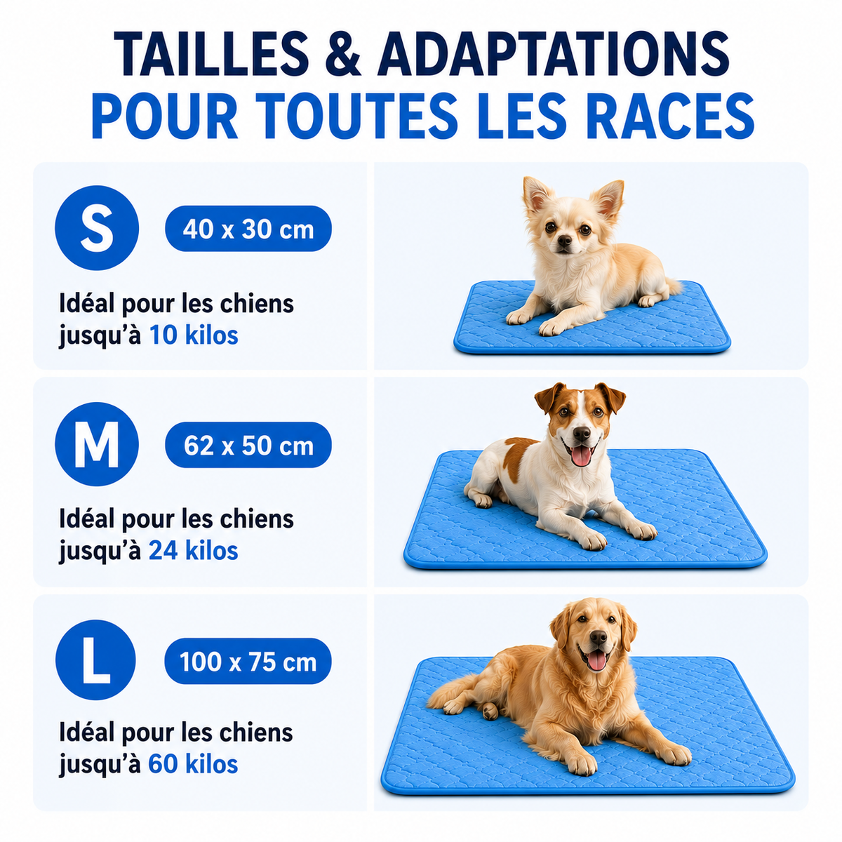 Tapis rafraîchissant pour chiens