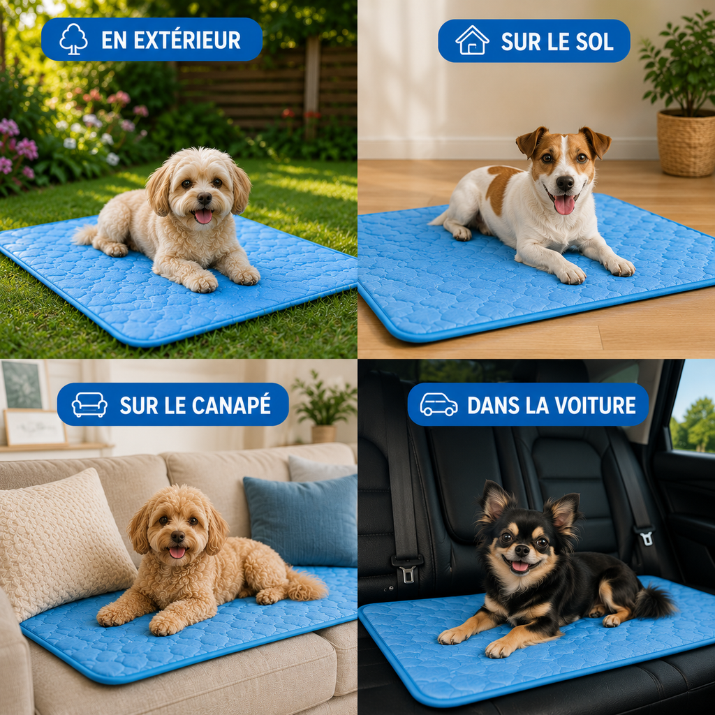 Tapis rafraîchissant pour chiens