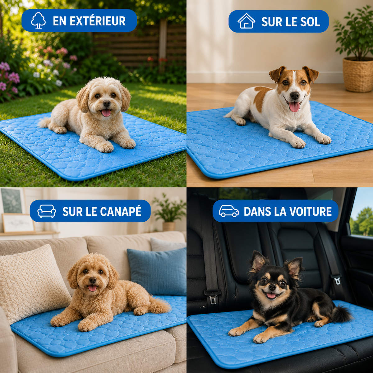 Tapis rafraîchissant pour chiens