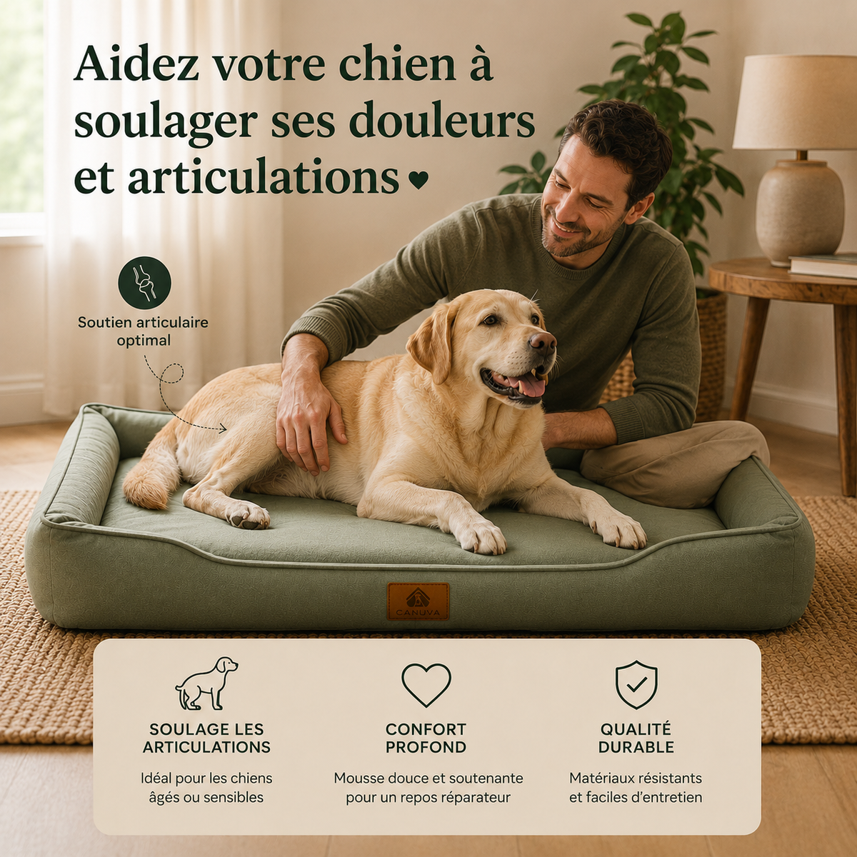 Coussin orthopédique pour chiens